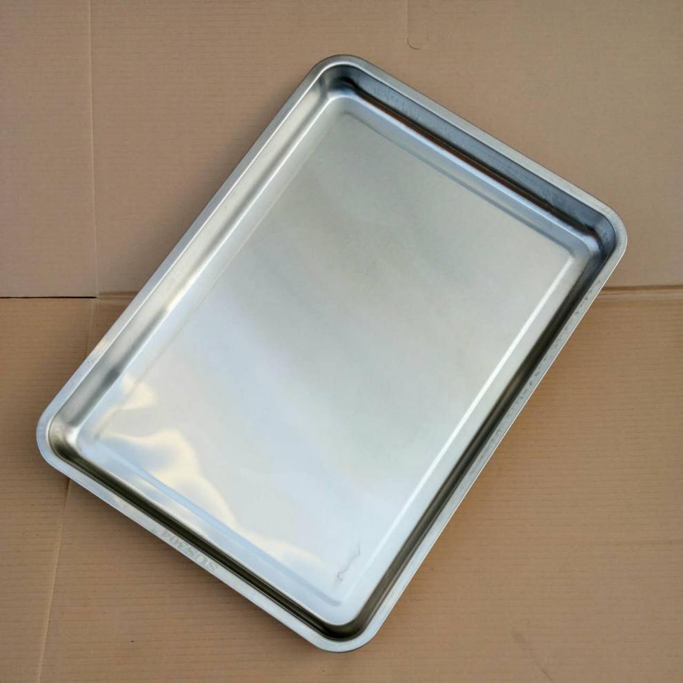加厚不锈钢大方盘托盘菜餐盘烧烤盘蒸饭盘加大盘子长方形铁盘 特厚304