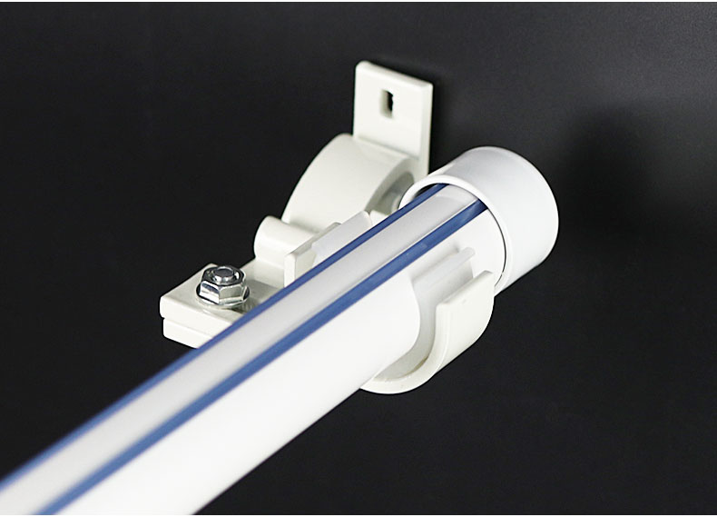 座固定底座单双窗帘杆法兰配件托 电泳红-单支架(侧面墙安装)-单个价