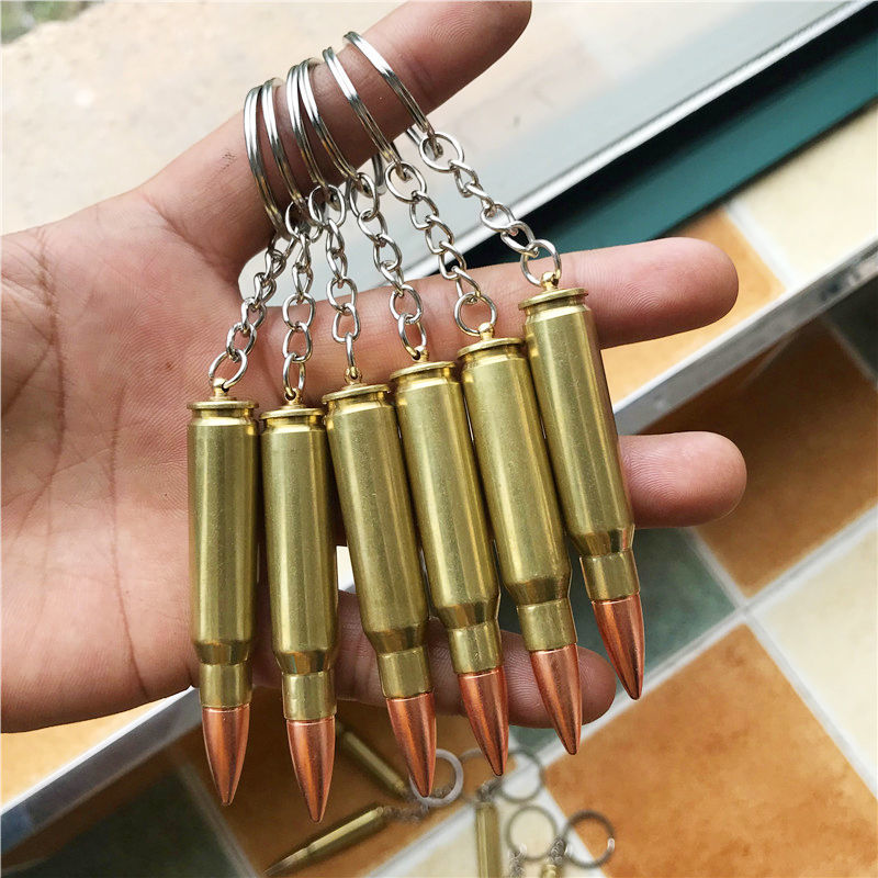 子弹壳工艺品lr4高精狙弹模摆件308纯铜真模型项链工艺品95/10狙弹壳