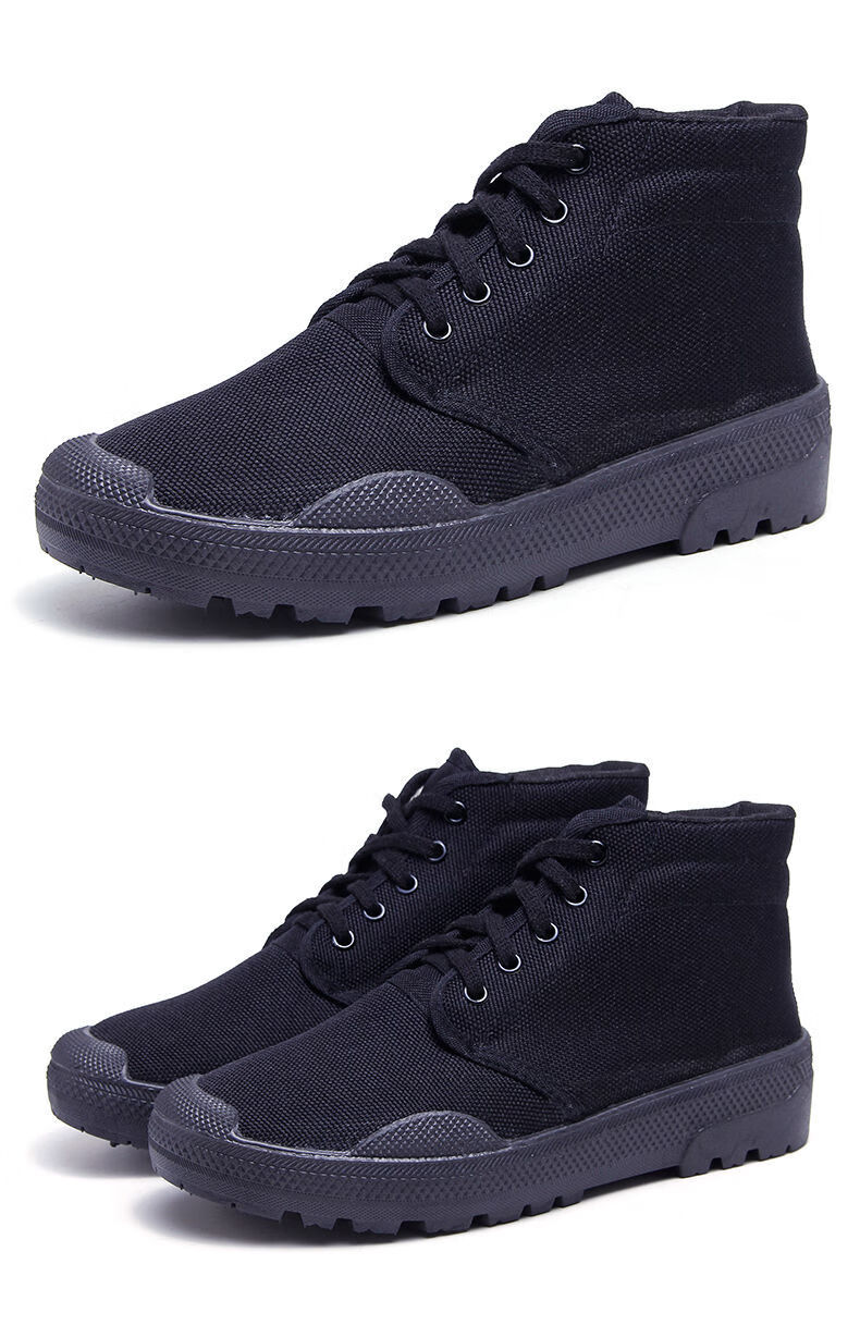 作训鞋解放鞋男秋冬迷彩胶鞋军迷鞋子低帮加绒劳保工作棉鞋帆布作训鞋