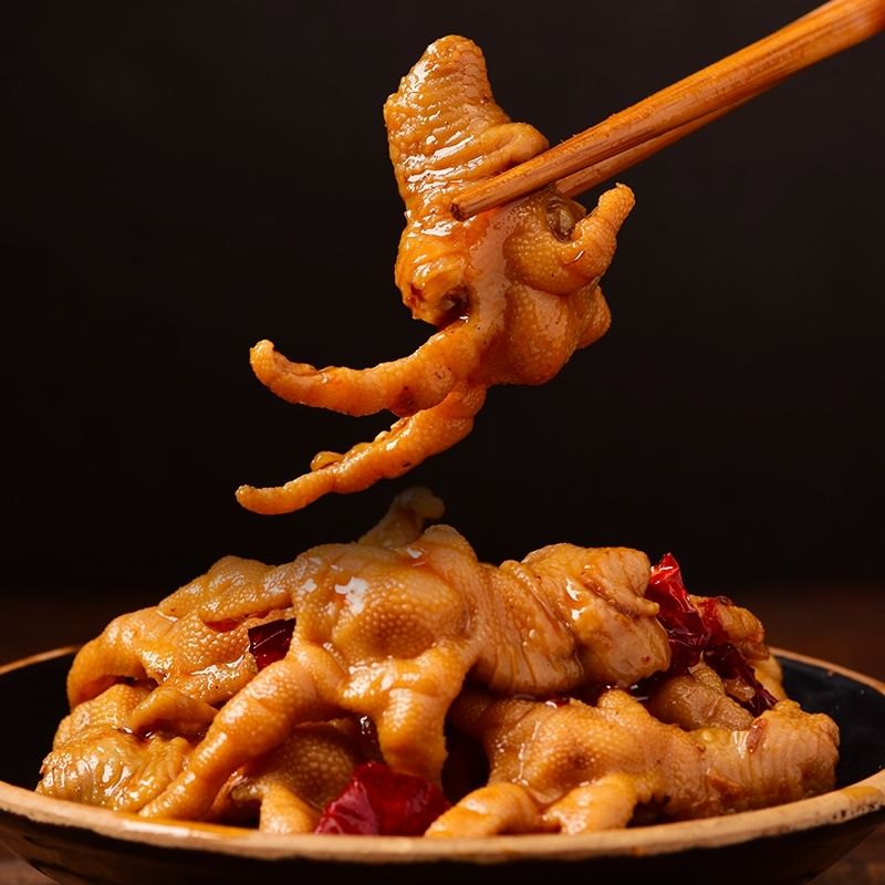 冷冻新鲜脱骨鸡爪4斤5斤去骨鸡爪冷冻无骨鸡爪火锅卤菜家用食堂 4斤装