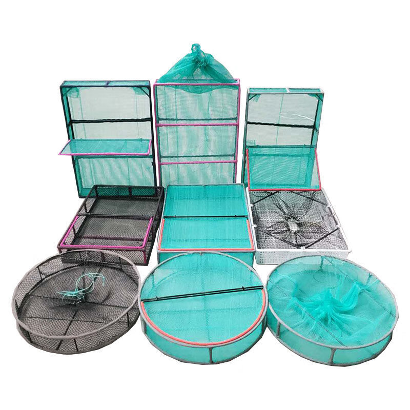 虾筐子活虾运输框虾笼装虾笼暂养笼网箱运虾框装虾框暂养筐运虾笼红同