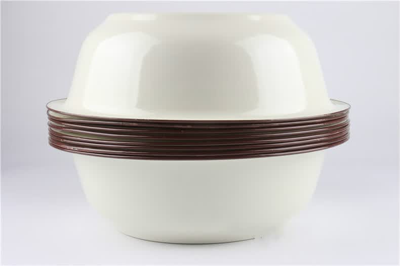 搪瓷盆儿童加厚双料洗脸盆洗菜和面盆洗脚传统经典怀旧 32cm大白熊