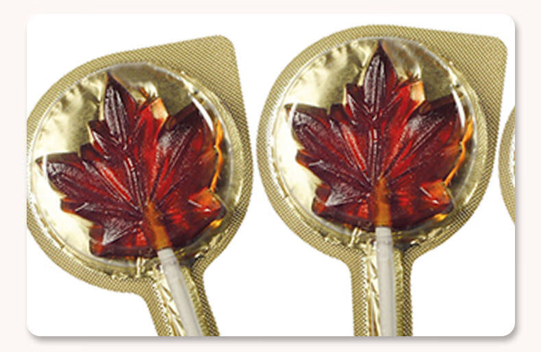 加拿大糖果枫叶糖加拿大进口零食枫叶棒棒糖宝宝枫糖儿童糖果零食20g6