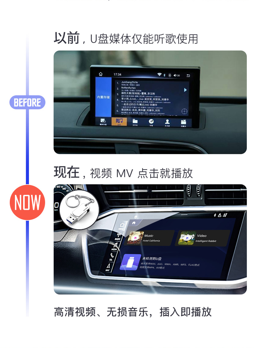 喵驾智度奥迪华为无线hicar投屏器智能高德百度车载导航1721款奥迪a4l