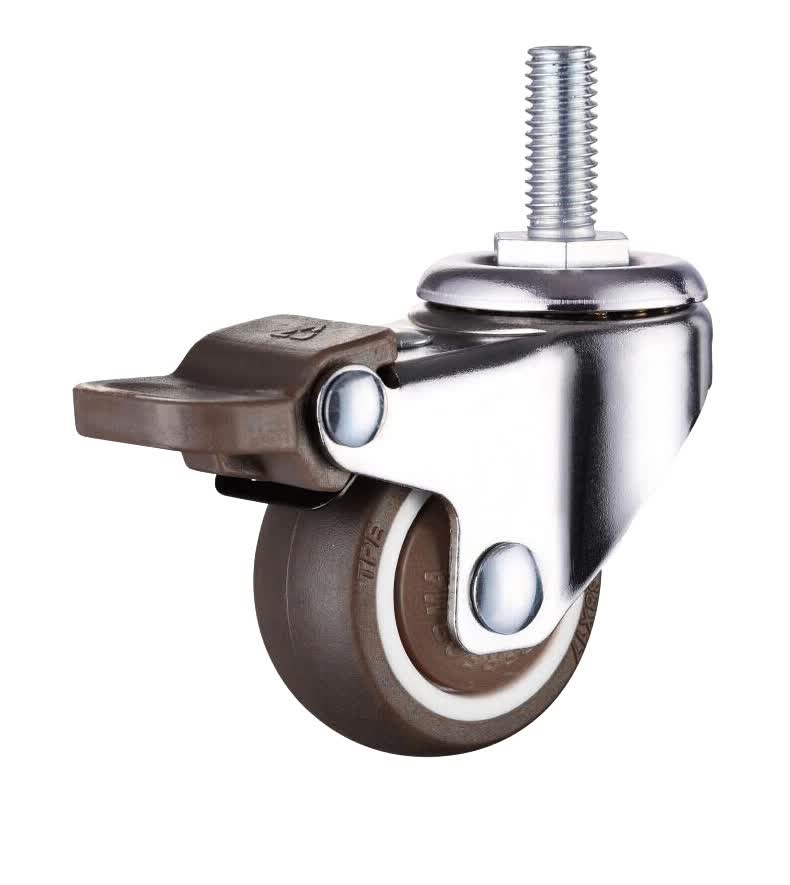 弧力【4只装】万向轮办公电脑桌轮子茶几婴儿床家具脚轮桌脚滑轮1.