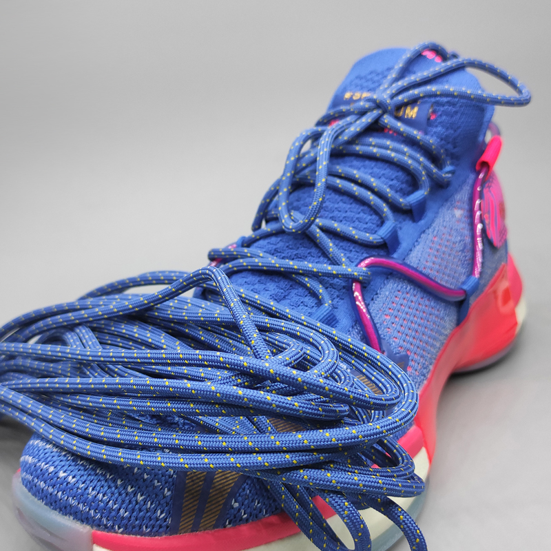 闪击6鞋带适配李宁篮球鞋非原装黑白玫瑰粉开赛夜美国队圣诞节六粉色