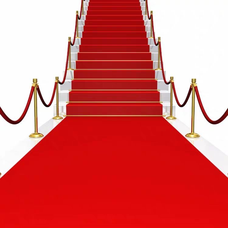 婚庆舞台开业红地毯楼梯办公室客厅庆典防滑加厚耐磨长久使用地毯一次