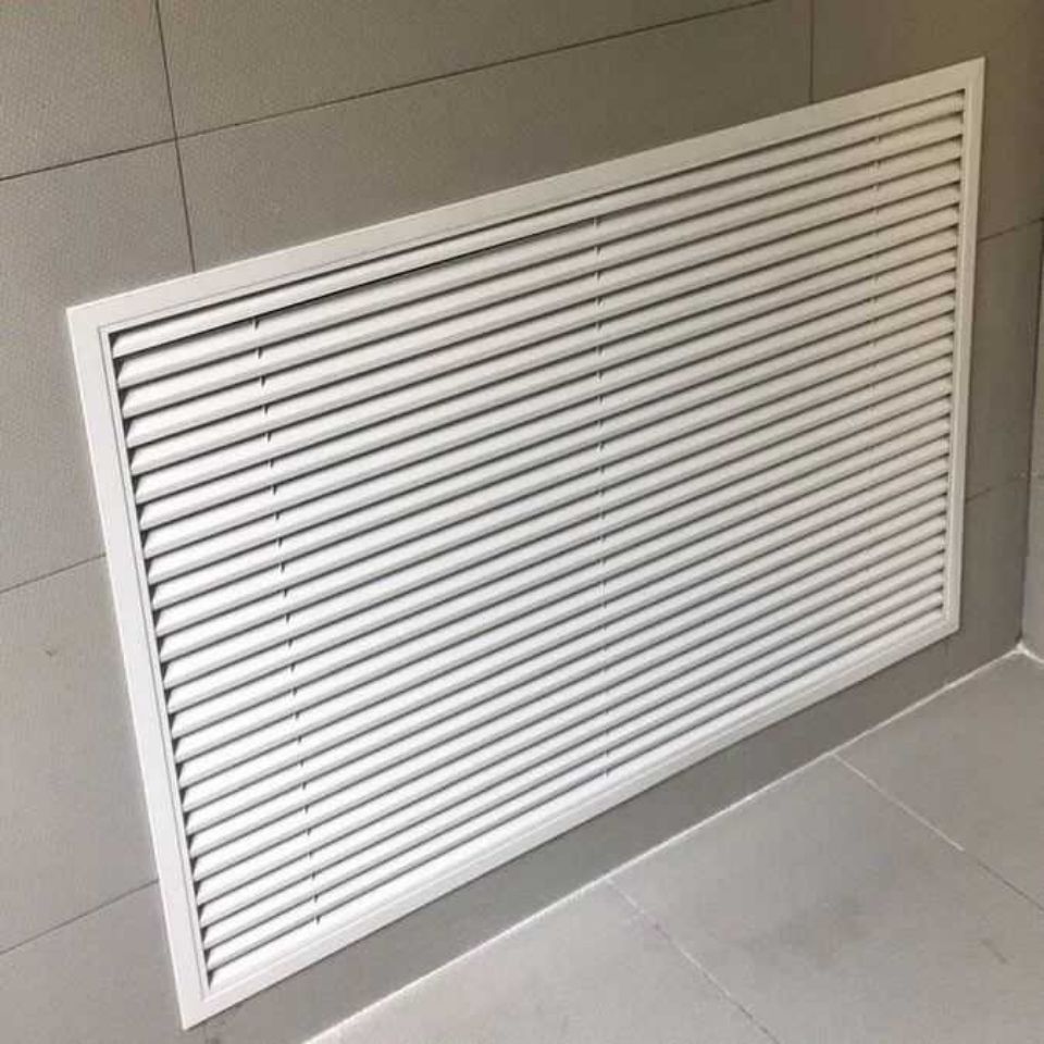 定制加厚铝合金暖气罩暖气片装饰百叶窗出风口分水地暖罩防雨百叶定制