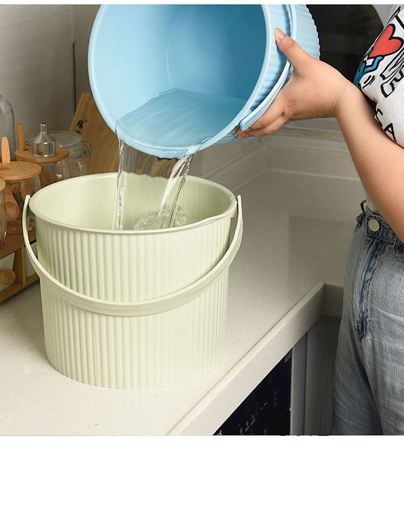 水桶凳塑料加厚可坐家用储水钓鱼桶手提洗澡篮洗衣带盖储物收纳桶