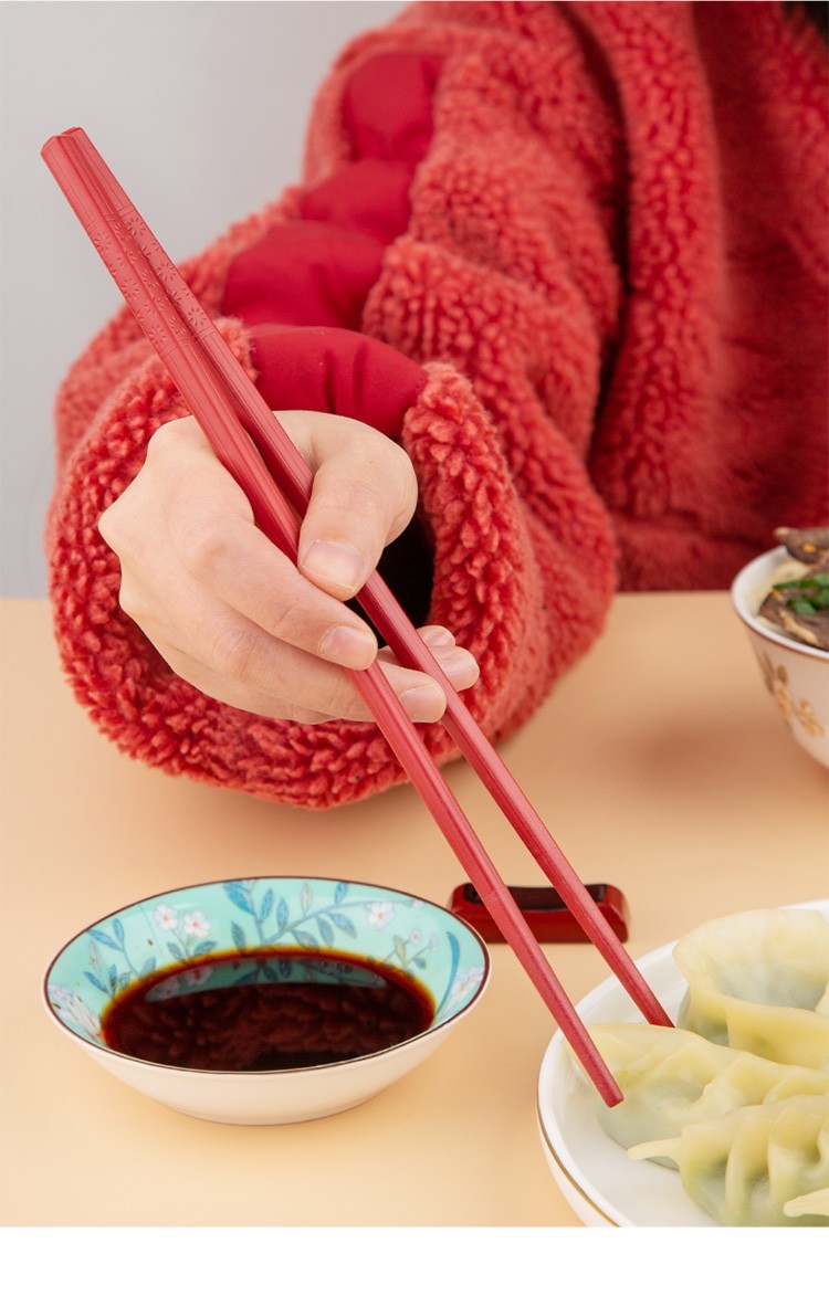 渠道拜格合金筷子家用高档创意日式儿童分餐筷子耐高温学生公筷子五色