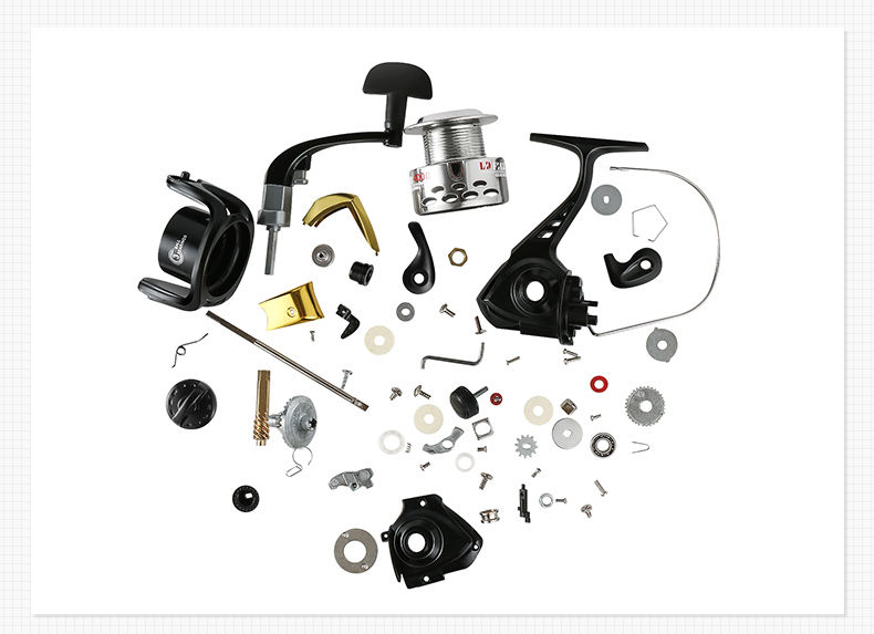 特价破损包赔电镀头纺车轮金属鱼线轮渔轮矶钓路亚轮海竿渔轮5000型