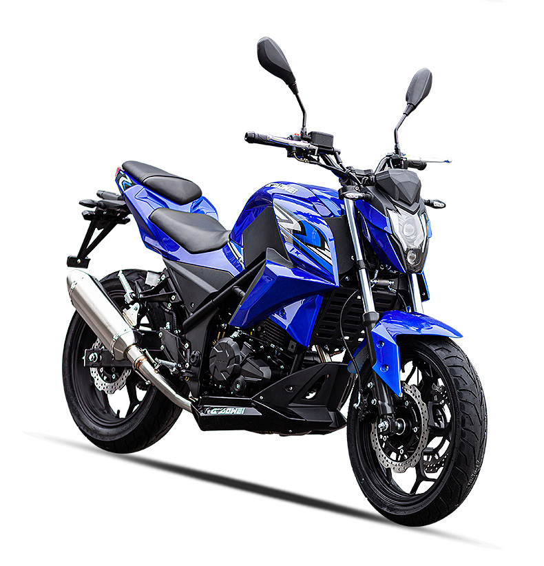 全新国四电喷摩托车跑车飓风一号200宗申单缸风冷枭风街车可上牌 宗申