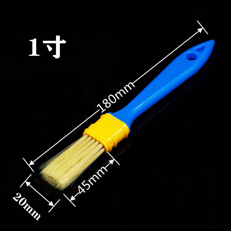 毛刷子工業用油漆刷子燒烤刷不掉毛耐高溫膠水刷家用除塵豬鬃毛刷1寸