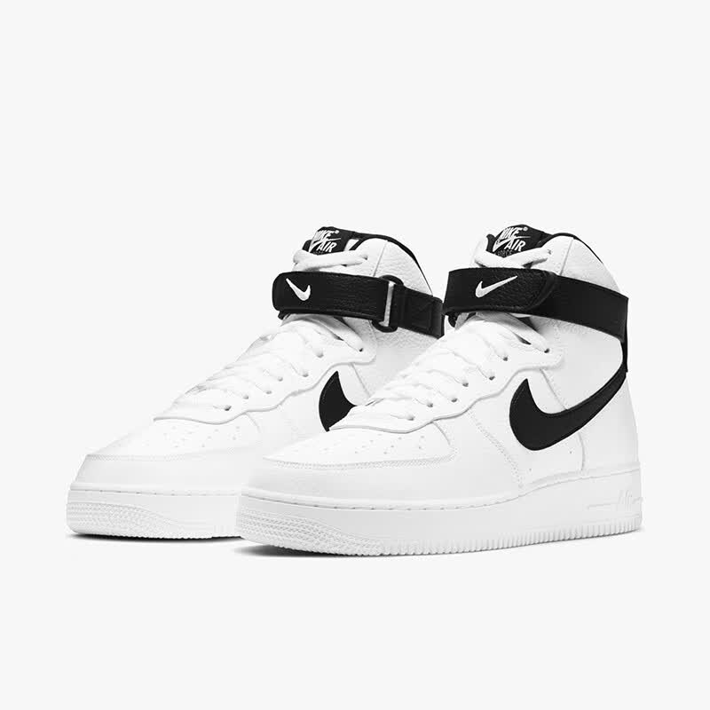 耐克男鞋air force 1 high黑白空军一号af1高帮男子休闲板鞋 ct2303