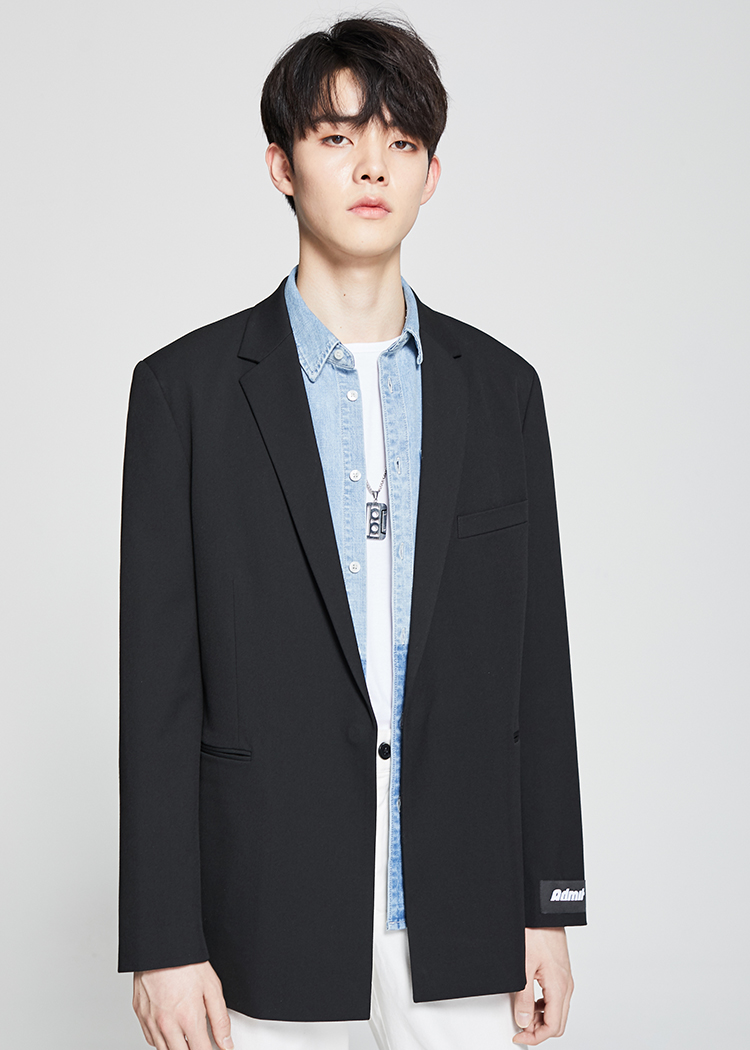jackjones杰克琼斯合体纯色百搭潮流男装西服西装外套220108517 e03黑