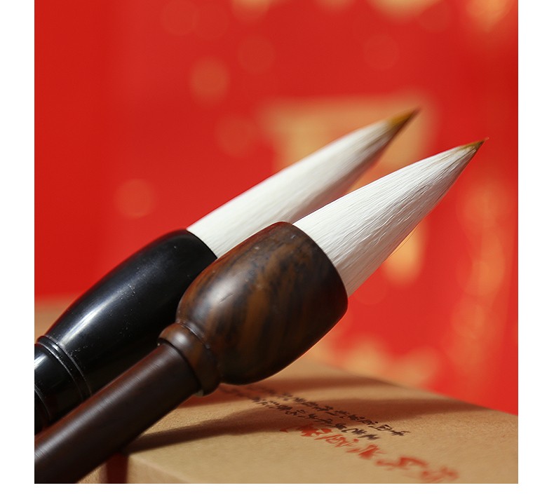 国家非遗传人佘征军制大提斗毛笔京抓兼毫抓笔大号春联福字毛笔榜书大