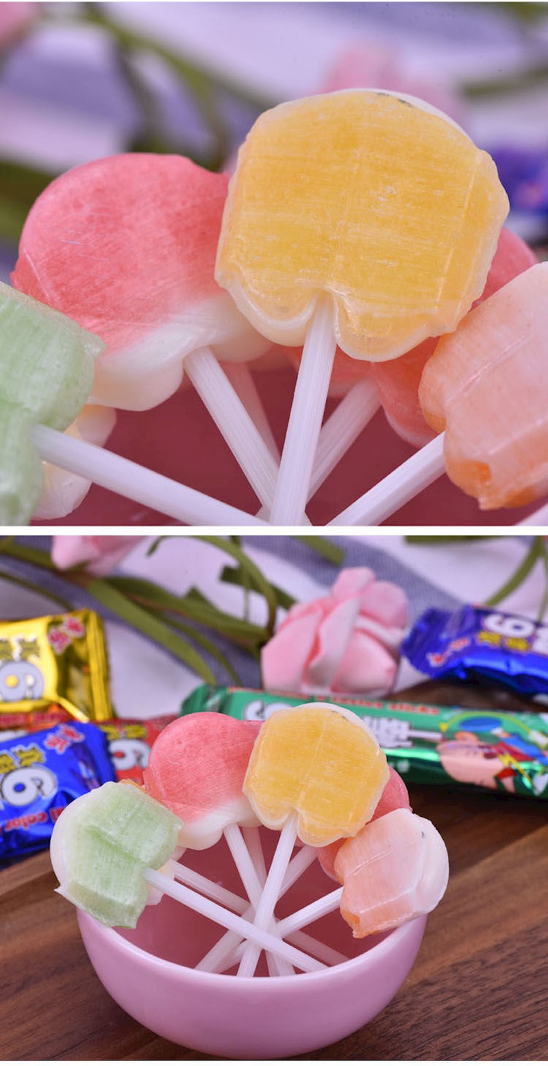 休闲零食80后回忆糖果六味棒棒棒糖喜糖6种味混装80枚儿童小吃六味