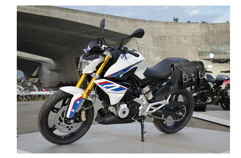 2021年款宝马g310r防水边包快拆帆布包街车边箱包摩托车全盔侧包舒适