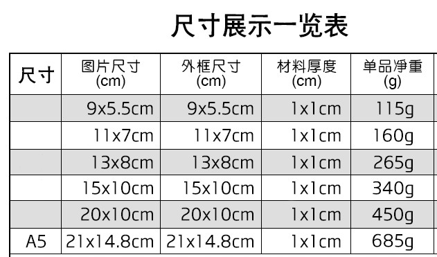 亚克力强磁性加厚桌卡 桌牌台签水晶台卡 展示牌相框 标价签台牌sn