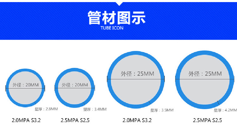 ppr冷熱水管 自來水管熱熔日豐ppr管材精品家裝程自來 國標日豐 冷水