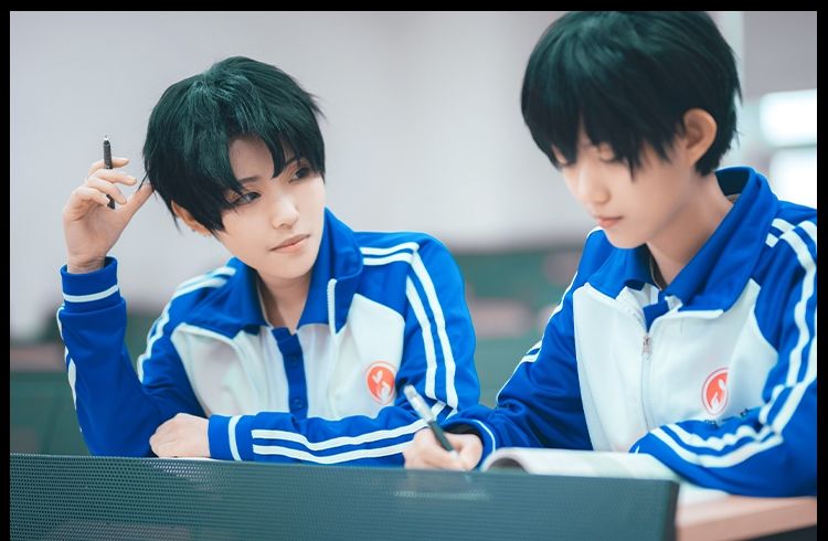 伪装学渣cos服贺朝谢俞同款校服c服全套cosplay衣服同人服装现货 伪装