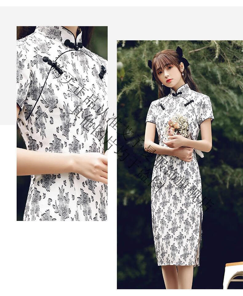 一珂·锦绣大小姐古法优雅精致一尧高端官方旗袍旗舰店 922香槟 m