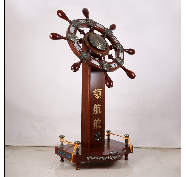 名态领航舵大型落地摆件工艺品酒店大堂办公室装饰品公司饭店开业礼品