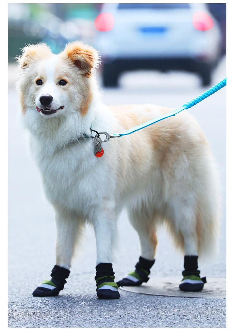 大狗狗鞋子春秋软底雨鞋金毛夏季中型大型犬防脏不掉宠物脚套鞋套 m18