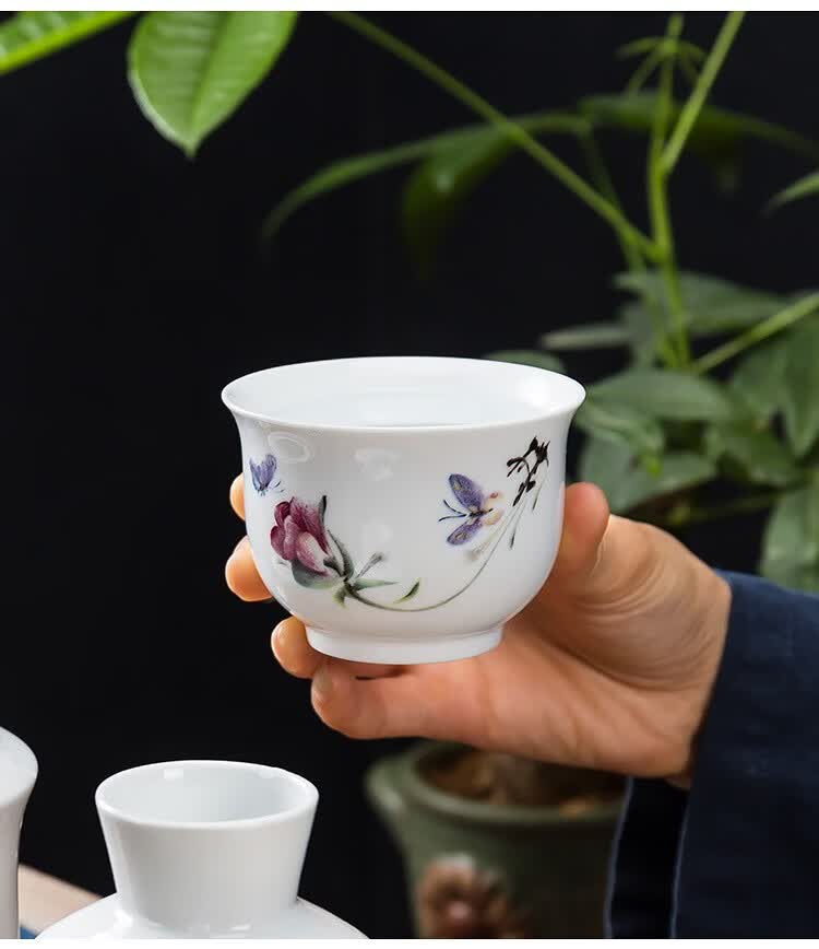 酒盅大号二两酒杯家用白酒陶瓷酒樽一两老式小酒盅黄酒米酒碗古风酒盏