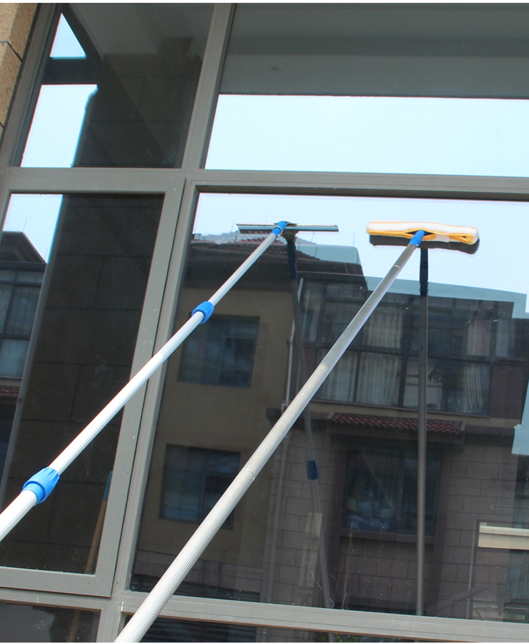 擦玻璃神器长杆擦玻璃神器家用楼房玻璃刮擦窗器擦玻璃加长铝合金伸缩