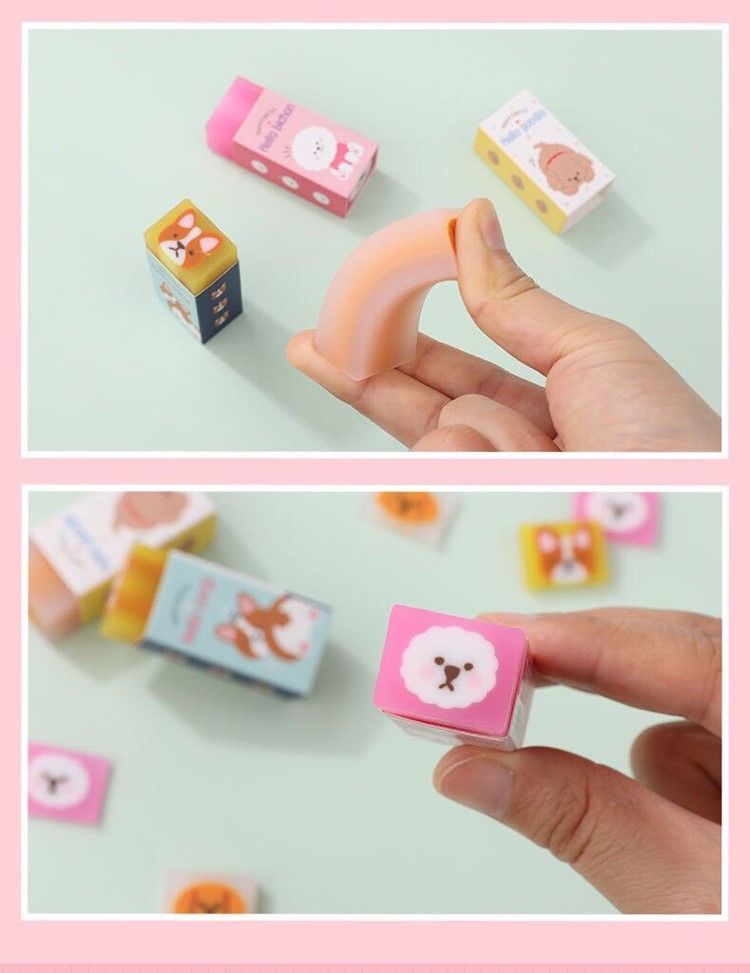 橡皮擦小学生多功能干净幼儿园像笔擦可爱少女心樱花橡皮章2b 24个装