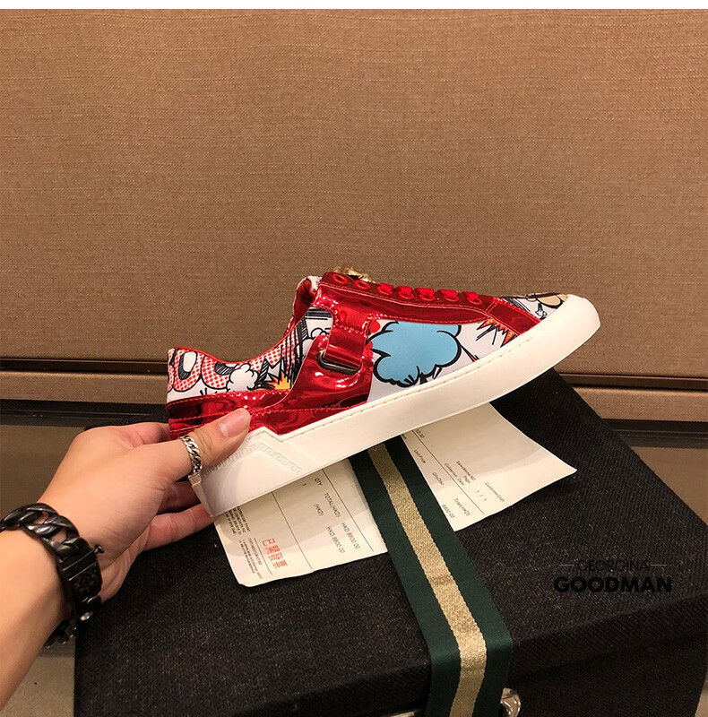 georginagoodman欧洲站潮男鞋2021新款板鞋男韩版青年白鞋男士潮鞋子