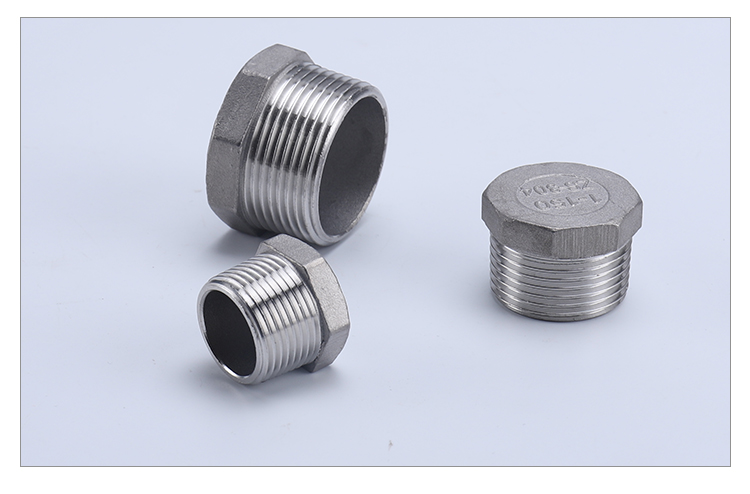 304不锈钢外六角外丝堵头角阀丝堵水堵管堵4分6分1寸管件水管配件dn20