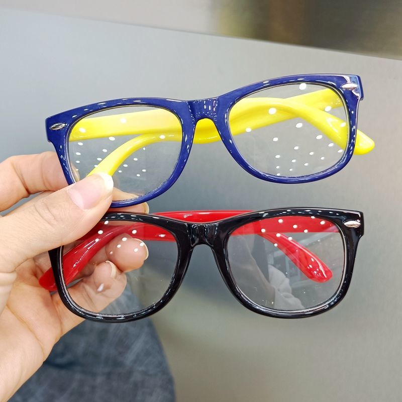 儿童硅胶防蓝光眼镜男女童护目镜学生看手机电脑抗辐射平光镜软胶