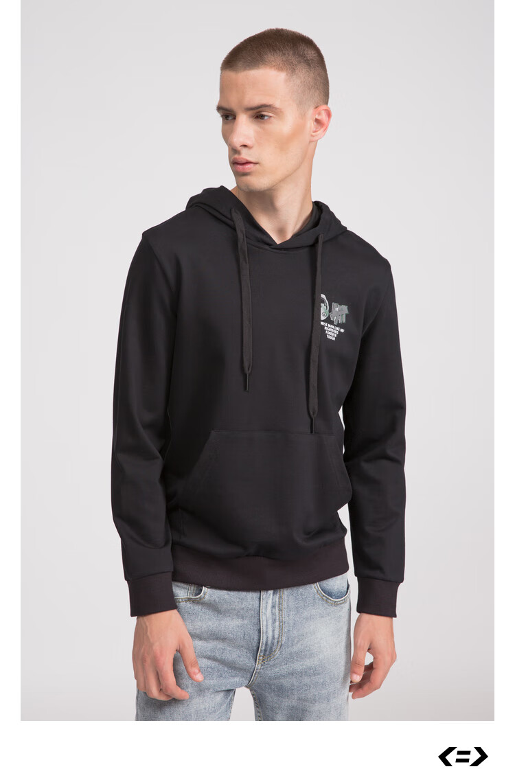 利郎官方轻时尚男装lilanz less is more新款卫衣男q0ctx008春季新品