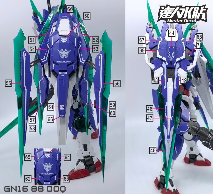 大班高达现货 大班高达模型 8822 00q全刃式mb样式mg1/100带led 灯