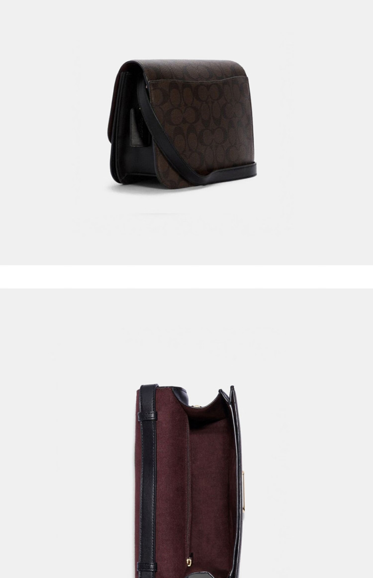 coach/蔻驰女包brynn经典标志斜挎包单肩包 im/粉笔白色【图片 价格