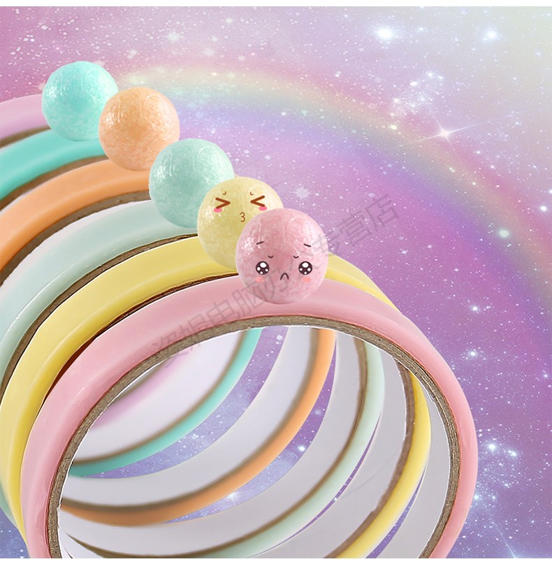 彩色黏粘粘球胶带球球diang宝宝解压球硬胶带粘粘球沾沾拉丝网红款半