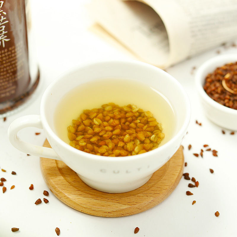 聚广德苦荞茶大凉山黑苦荞麦茶大麦苦芥茶麦香型苦荞茶500gx4罐