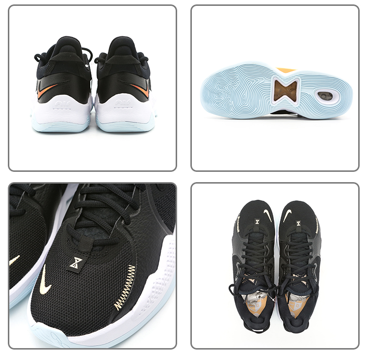 nike耐克pg5保罗乔治5代泡椒黑白配色男子实战篮球鞋cw3146400445