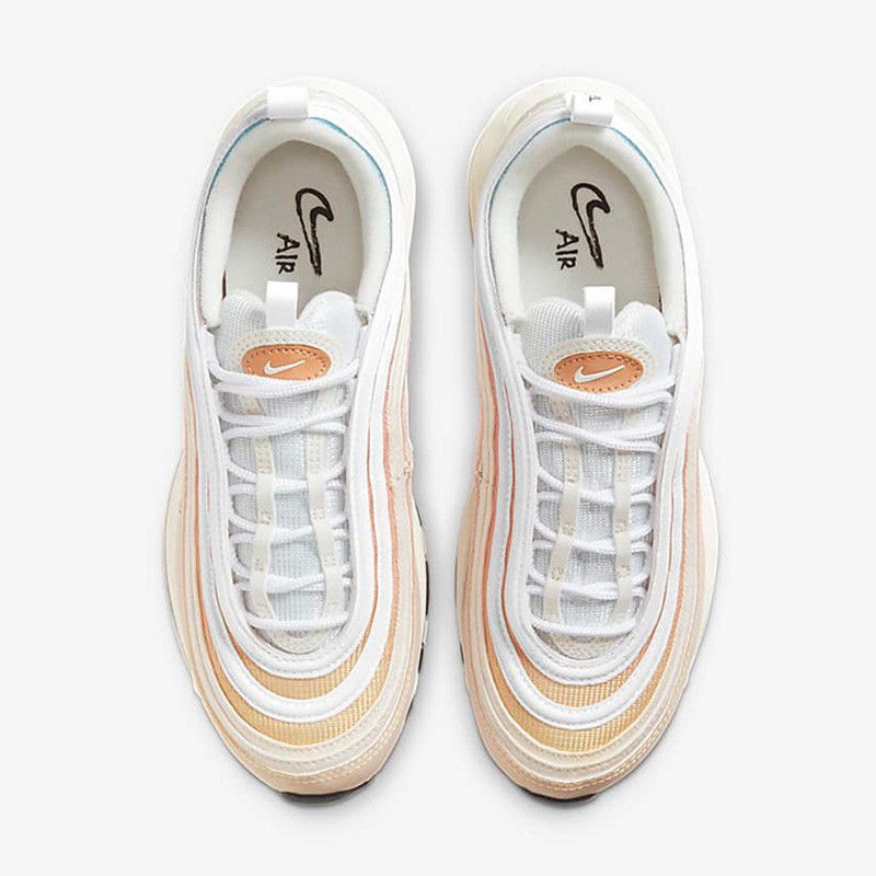 nike耐克女鞋2020冬季 air max 97 白粉银子弹反光缓震气垫休闲跑步鞋