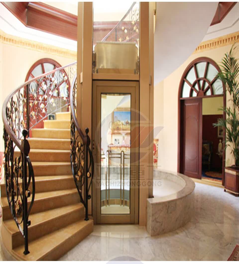 亚驰重工 家用电梯小型别墅二三层家庭室内简易升降机复式楼液压观光