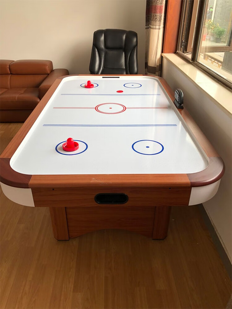 桌上冰球机桌上冰球台儿童双人可折叠可移动桌面冰球桌 蓝色款(电子计