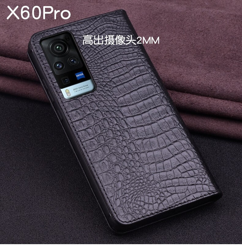 锦灏vivox60pro手机套真皮磁吸翻盖x60pro全包防摔保护壳时尚商务高档