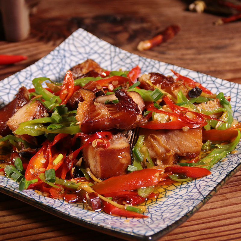 500g腊鱼湖南特产烟熏制草鱼块咸鱼干湖北腊肉 绿色【图片 价格 品牌