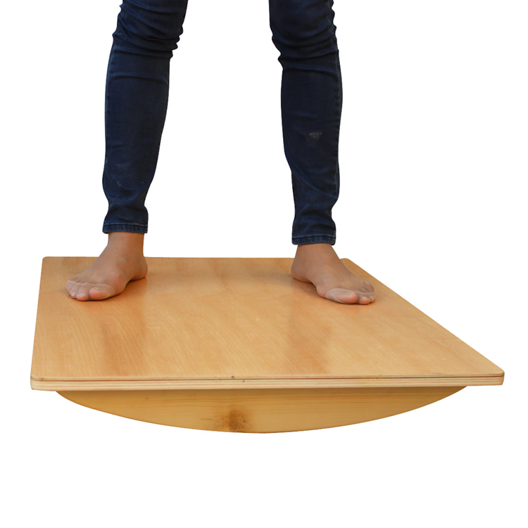 平衡板感统训练儿童偏瘫下肢木制幼儿园加厚家用冲浪滑雪板瑜伽木制