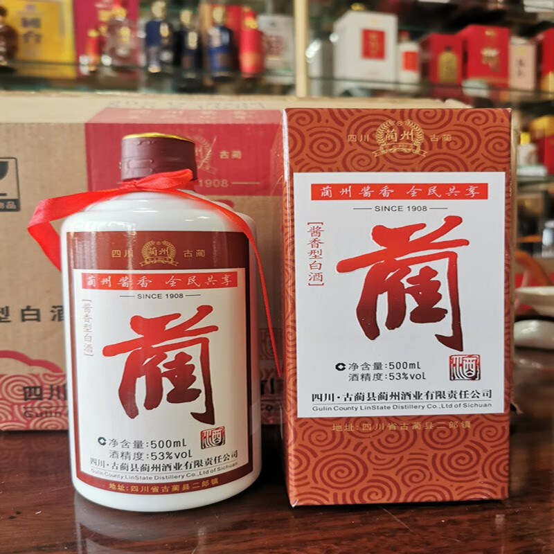 四川古蔺县蔺州酒业 蔺酒 53度酱香型白酒 500ml
