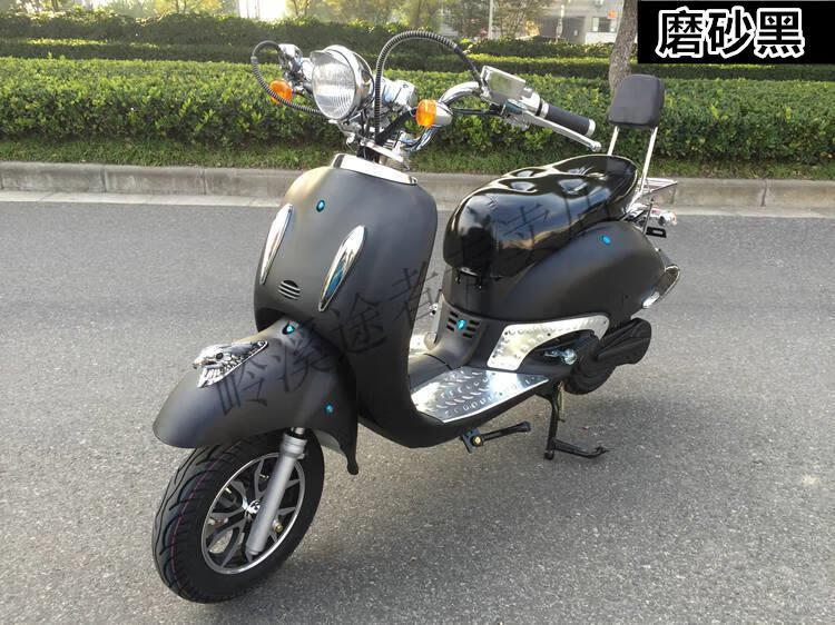 大龟王电瓶车电动车vespa 摩托车踏板车红男女电摩 套餐七高配72v65a