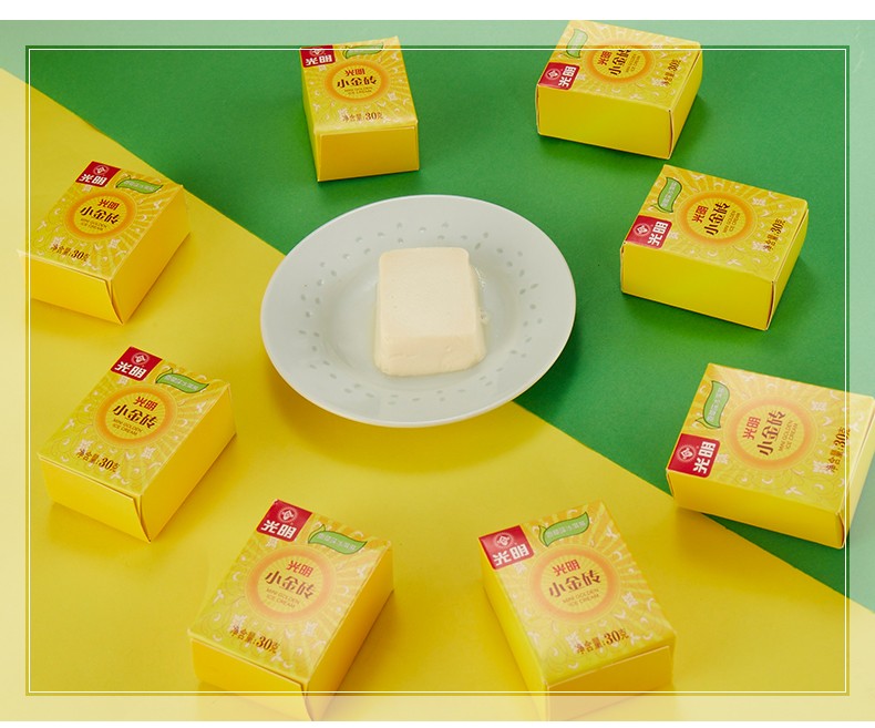 光明 小金砖270g香草味冰淇淋雪糕 光明小金砖270gx3盒【图片 价格